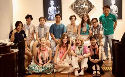 High School Business Development volunteers in Cambodia